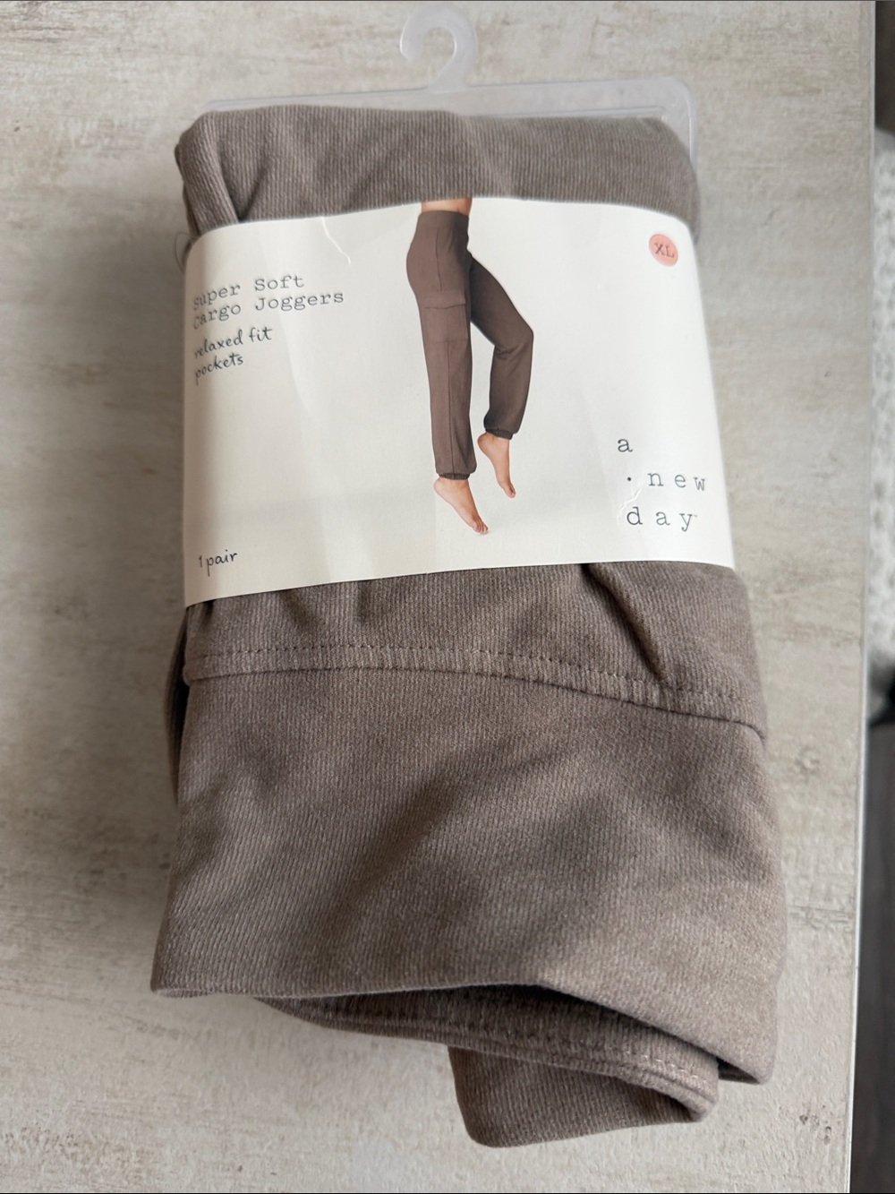 a new day Taupe Cargo Joggers
